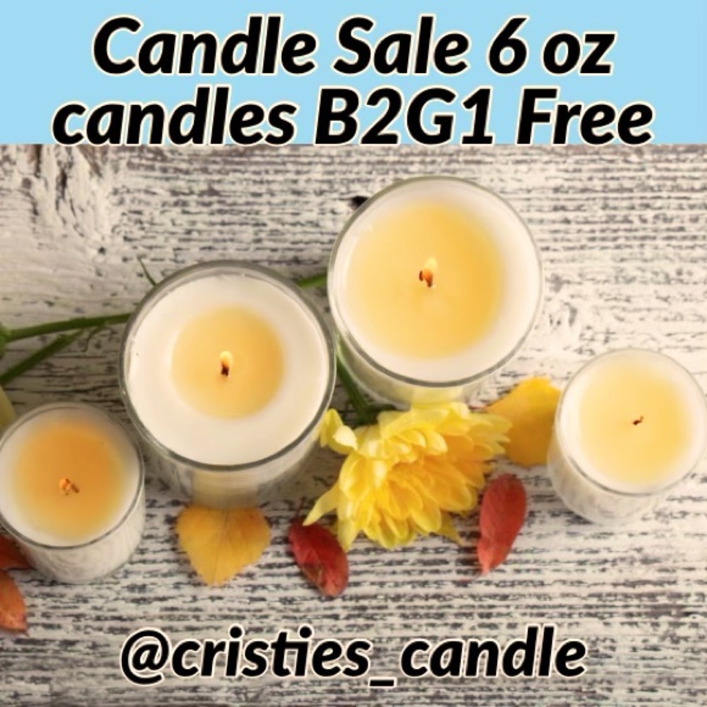 Hand Crafted 6 oz Mason jar soy candles